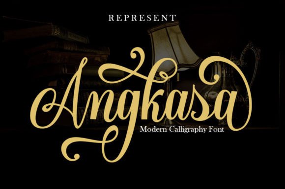 Angkasa: A Vintage Script Font for Editorial Design