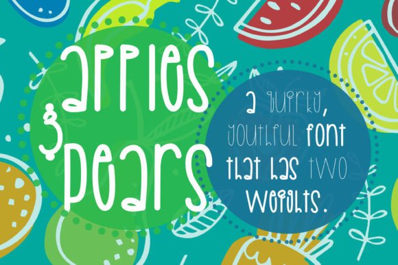 Apples and Pears: A Handwritten Font for Thoughtful Design