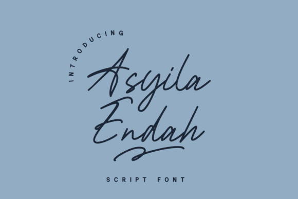 Asyila Endah: The Handwritten Typeface for Elegant Web Experiences