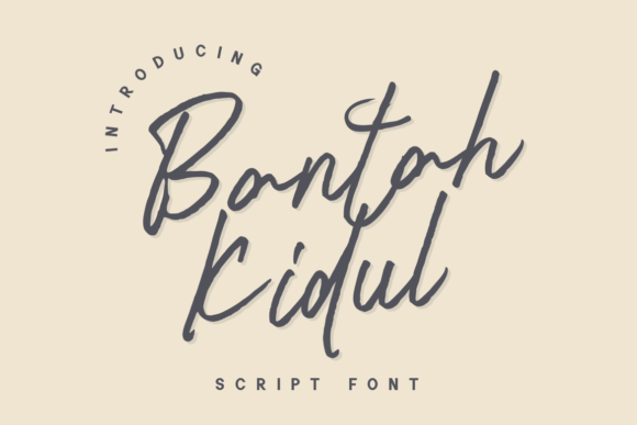 Bantah Kidul: A Cool Script Font for Modern Branding