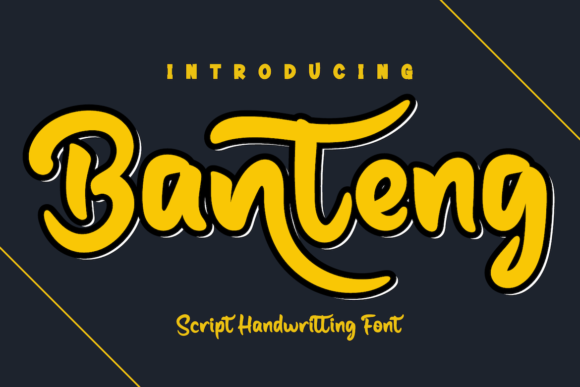 Banteng: A Playful Handwritten Font for Editorial Charm
