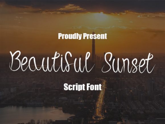Beautiful Sunset Font: Elegant Script for Scroll-Stopping Campaigns