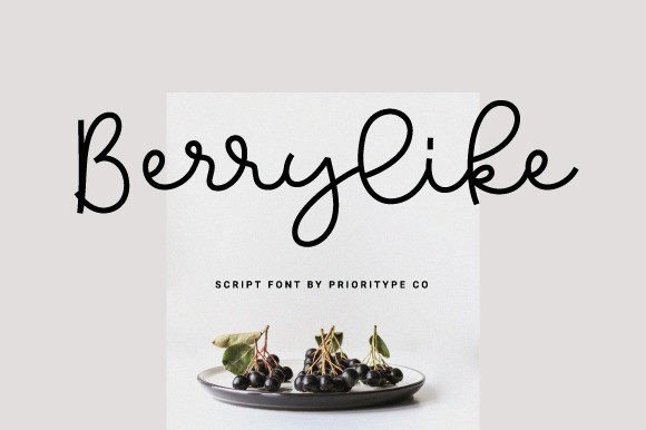 Berrylike: A Script Font That Elevates Handmade Creations