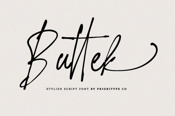 Buttek: A Handwritten Font That Elevates Handmade Creations