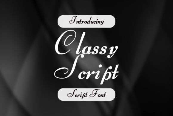 Classy Script: The Elegant Typeface for Modern Editorial Design
