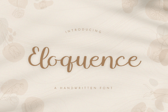 Eloquence Script Font for Editorial Design