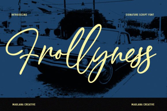Frollyness: A Signature Script for Modern Editorial Design