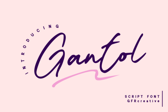 Gantol Script Font for Modern Branding and Marketing