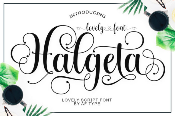 Halgeta Lovely Script: A Romantic Typeface for Editorial Design