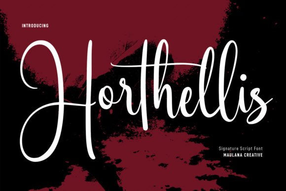 Horthellis: The Handwritten Typeface for Modern Editorial Design