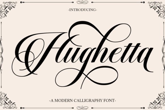 Hughetta: The Elegant Script Amp Font for Handmade Creators