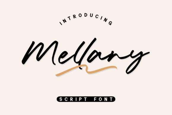 Mellany Script Font for Handmade Creations
