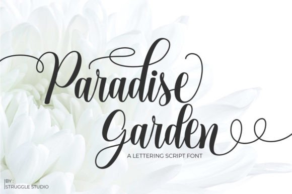 Paradise Garden Font for Handmade Creations
