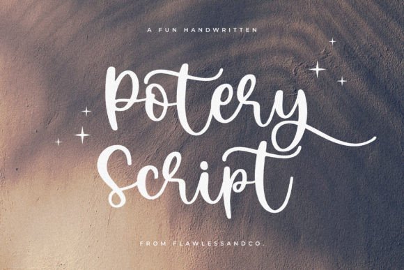 Potery Script: A Handwritten Typeface for Editorial Design