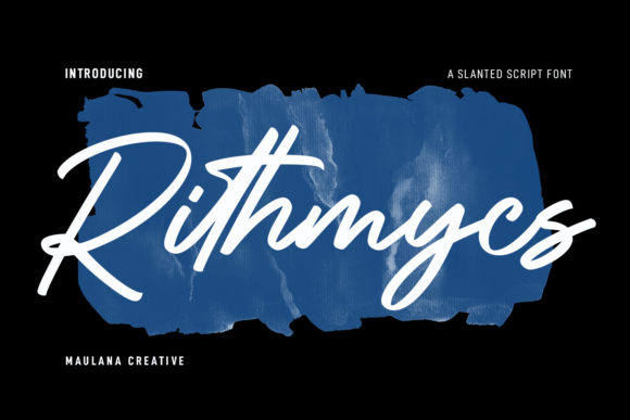 Rithmycs Script Font: The Brushed Typeface for Bold Campaigns