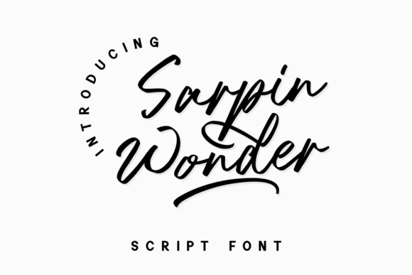 Sarpin Wonder: A Script Font That Elevates Handmade Creations
