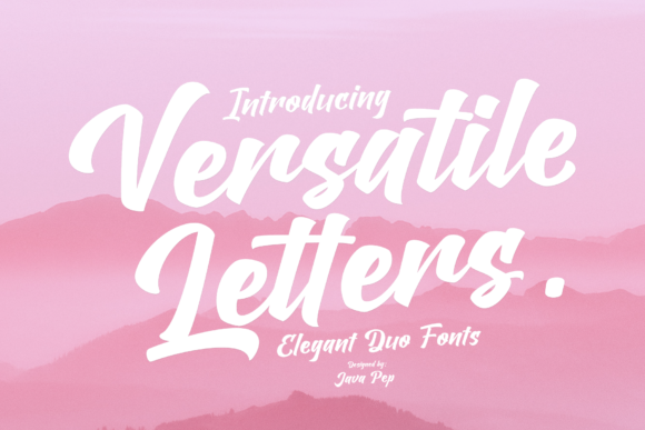 Versatile Letters Duo Script for Web Design